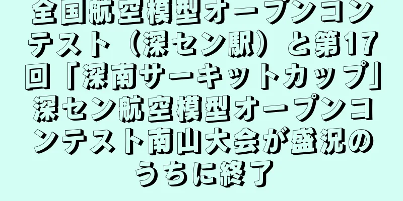 全国航空模型オープンコンテスト（深セン駅）と第17回「深南サーキットカップ」深セン航空模型オープンコンテスト南山大会が盛況のうちに終了