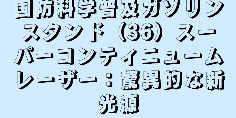 国防科学普及ガソリンスタンド（36）スーパーコンティニュームレーザー：驚異的な新光源