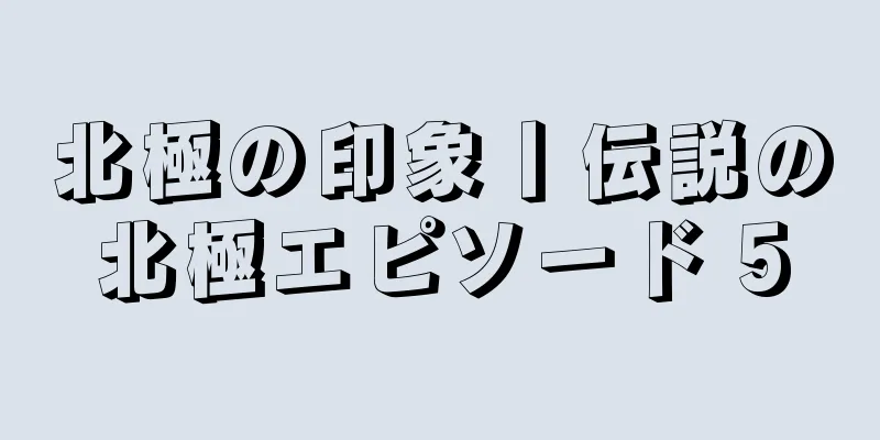 北極の印象丨伝説の北極エピソード 5