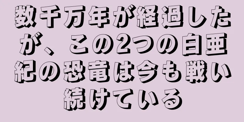 数千万年が経過したが、この2つの白亜紀の恐竜は今も戦い続けている