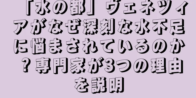 「水の都」ヴェネツィアがなぜ深刻な水不足に悩まされているのか？専門家が3つの理由を説明