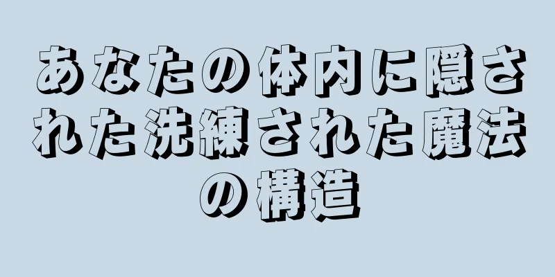 あなたの体内に隠された洗練された魔法の構造
