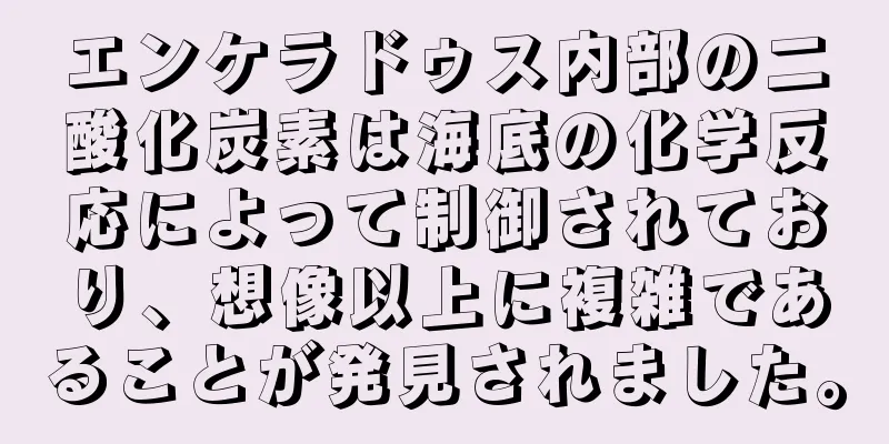 エンケラドゥス内部の二酸化炭素は海底の化学反応によって制御されており、想像以上に複雑であることが発見されました。