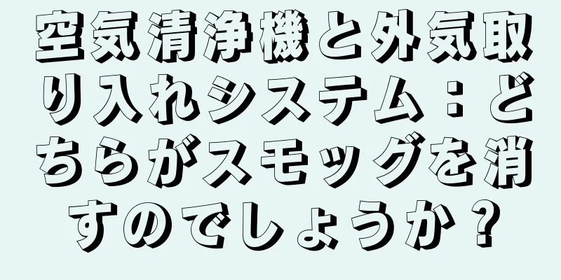 空気清浄機と外気取り入れシステム：どちらがスモッグを消すのでしょうか？