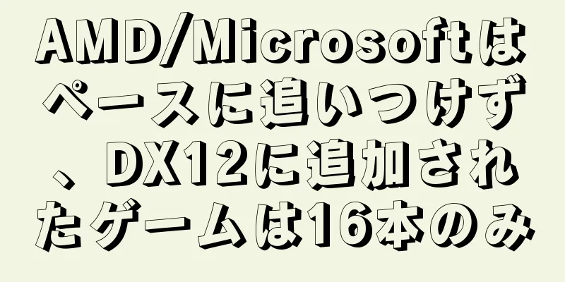 AMD/Microsoftはペースに追いつけず、DX12に追加されたゲームは16本のみ