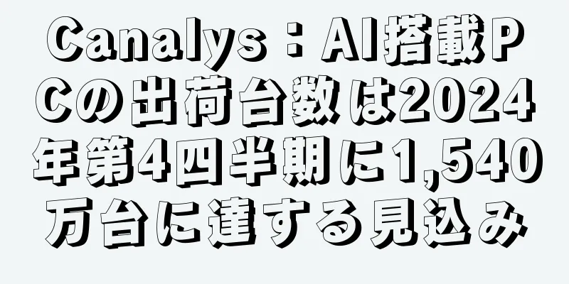 Canalys：AI搭載PCの出荷台数は2024年第4四半期に1,540万台に達する見込み
