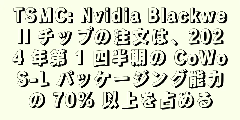TSMC: Nvidia Blackwell チップの注文は、2024 年第 1 四半期の CoWoS-L パッケージング能力の 70% 以上を占める
