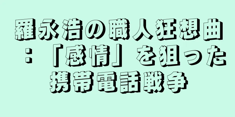 羅永浩の職人狂想曲：「感情」を狙った携帯電話戦争