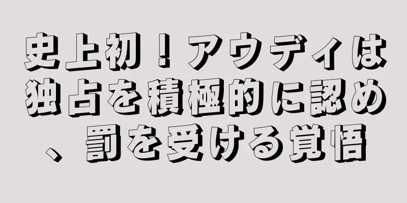 史上初！アウディは独占を積極的に認め、罰を受ける覚悟