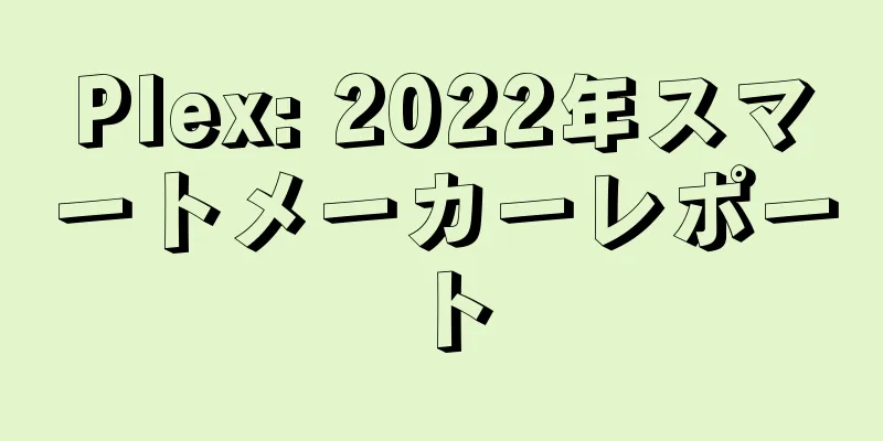 Plex: 2022年スマートメーカーレポート