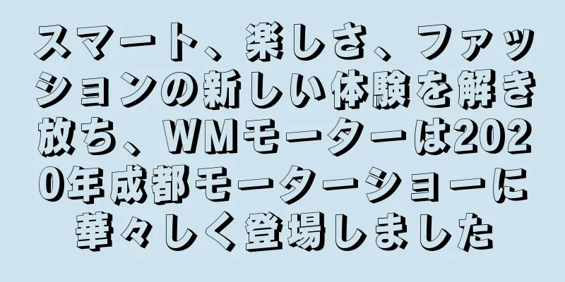 スマート、楽しさ、ファッションの新しい体験を解き放ち、WMモーターは2020年成都モーターショーに華々しく登場しました