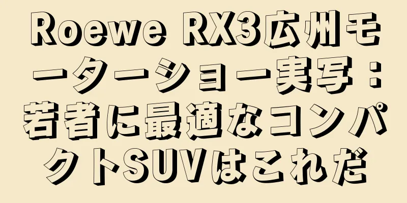 Roewe RX3広州モーターショー実写：若者に最適なコンパクトSUVはこれだ