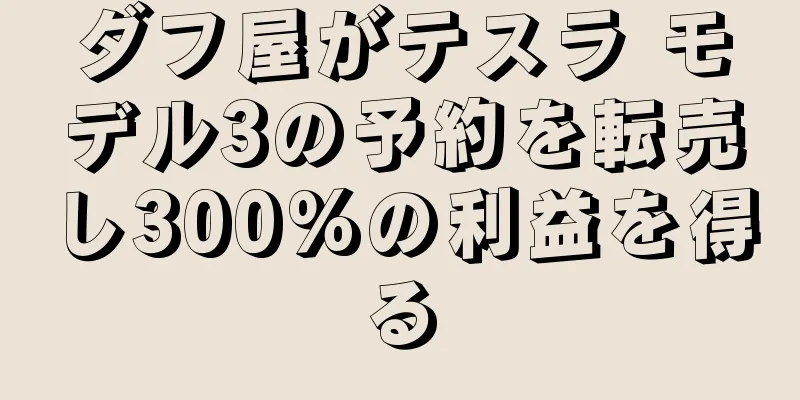 ダフ屋がテスラ モデル3の予約を転売し300%の利益を得る