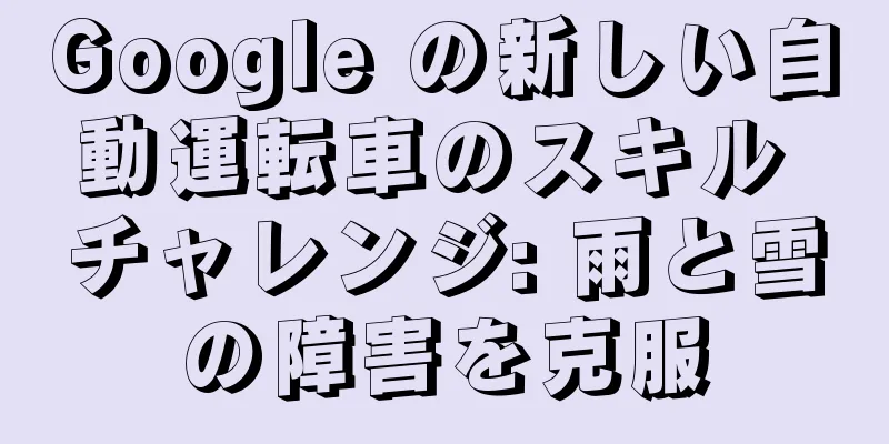 Google の新しい自動運転車のスキル チャレンジ: 雨と雪の障害を克服