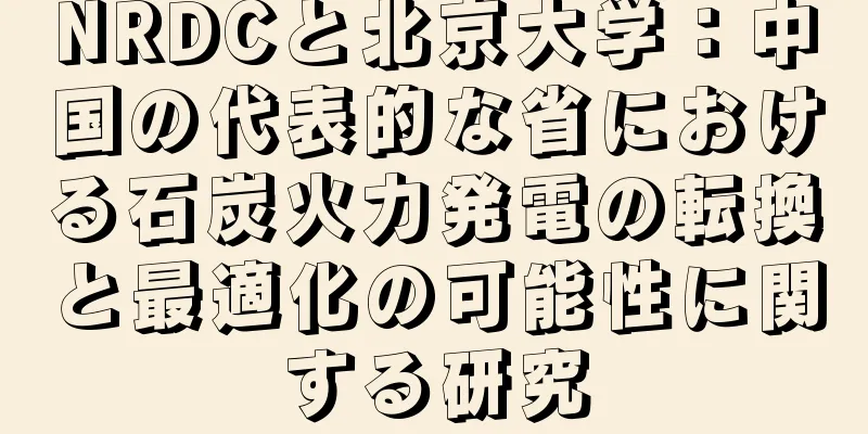 NRDCと北京大学：中国の代表的な省における石炭火力発電の転換と最適化の可能性に関する研究