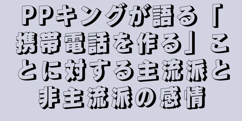 PPキングが語る「携帯電話を作る」ことに対する主流派と非主流派の感情