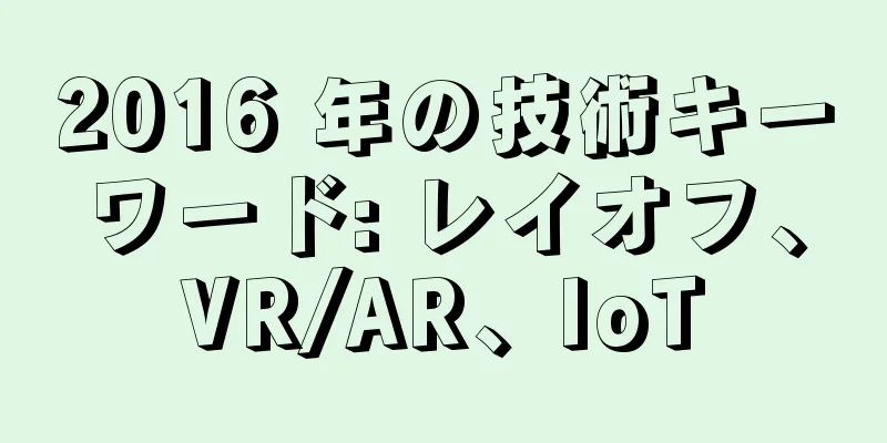 2016 年の技術キーワード: レイオフ、VR/AR、IoT
