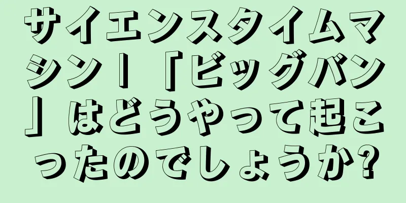 サイエンスタイムマシン | 「ビッグバン」はどうやって起こったのでしょうか?