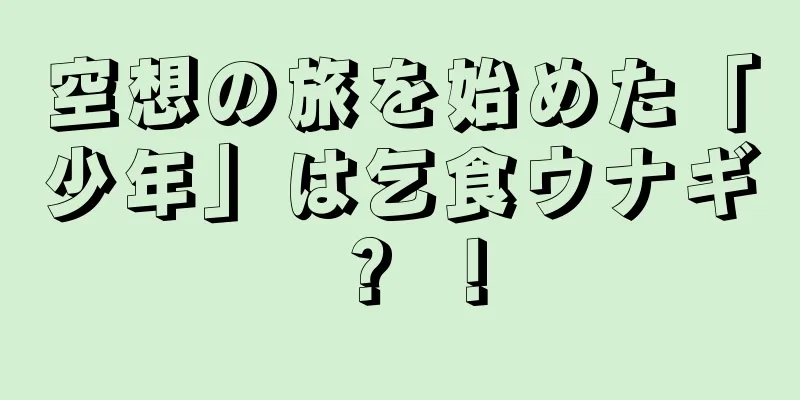 空想の旅を始めた「少年」は乞食ウナギ？ ！