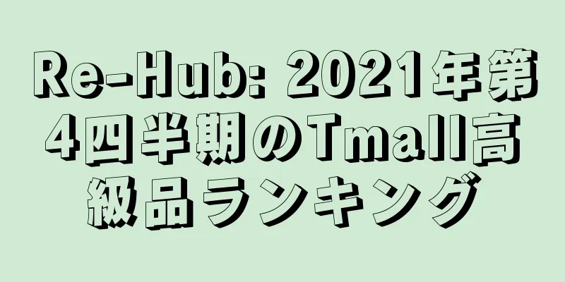 Re-Hub: 2021年第4四半期のTmall高級品ランキング
