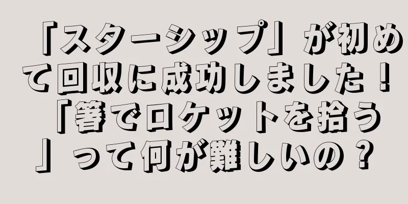 「スターシップ」が初めて回収に成功しました！ 「箸でロケットを拾う」って何が難しいの？