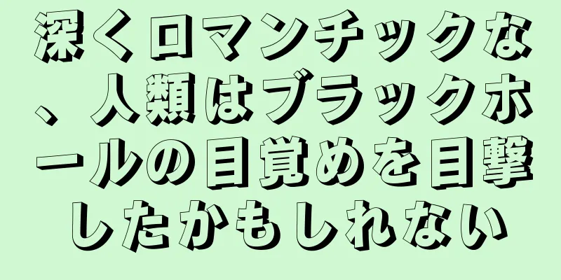 深くロマンチックな、人類はブラックホールの目覚めを目撃したかもしれない