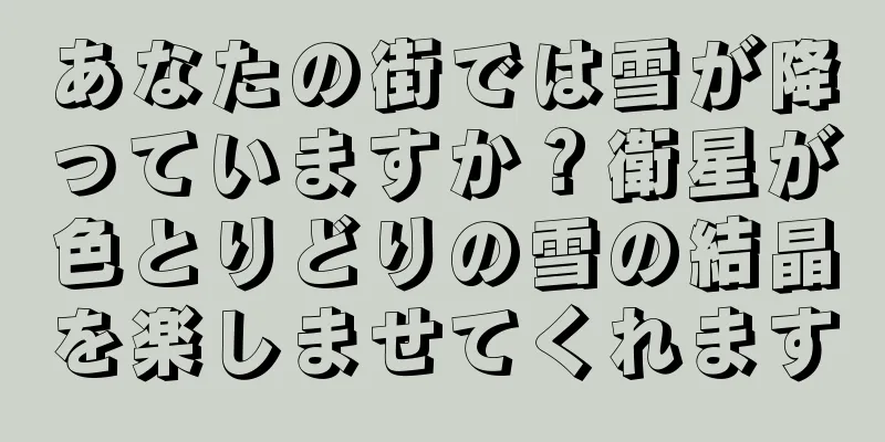 あなたの街では雪が降っていますか？衛星が色とりどりの雪の結晶を楽しませてくれます
