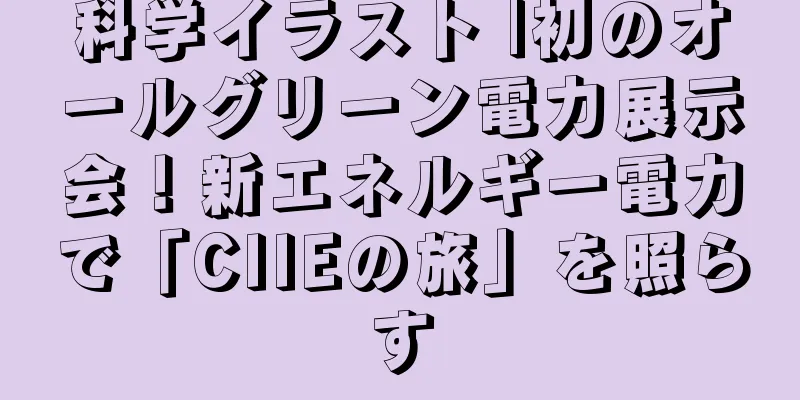 科学イラスト |初のオールグリーン電力展示会！新エネルギー電力で「CIIEの旅」を照らす