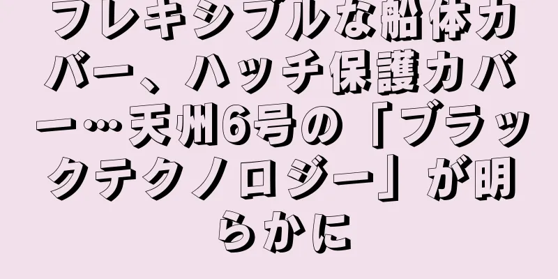 フレキシブルな船体カバー、ハッチ保護カバー…天州6号の「ブラックテクノロジー」が明らかに
