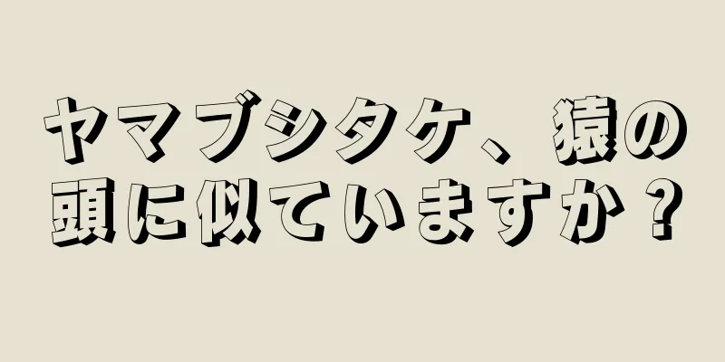 ヤマブシタケ、猿の頭に似ていますか？