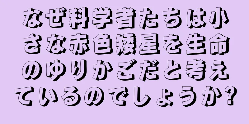 なぜ科学者たちは小さな赤色矮星を生命のゆりかごだと考えているのでしょうか?