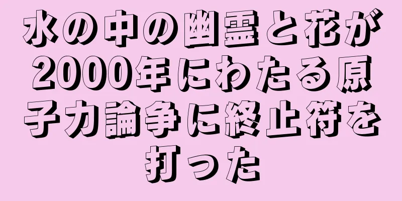 水の中の幽霊と花が2000年にわたる原子力論争に終止符を打った