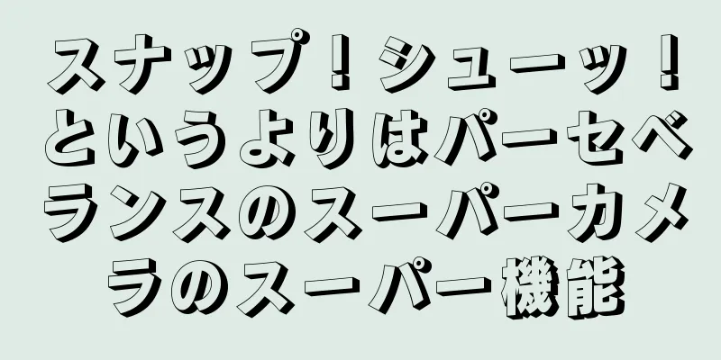 スナップ！シューッ！というよりはパーセベランスのスーパーカメラのスーパー機能