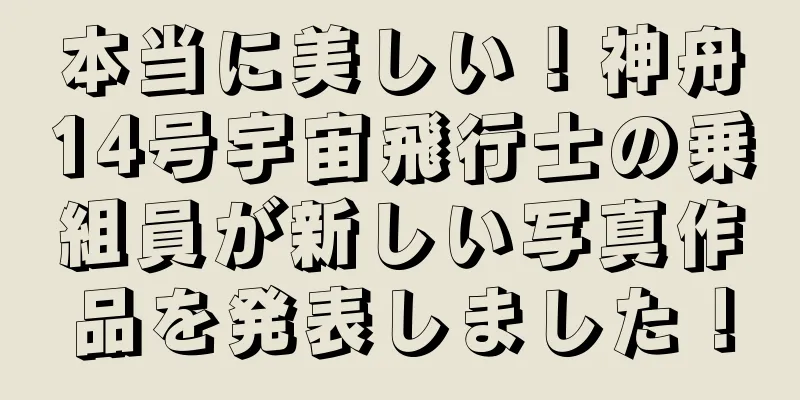本当に美しい！神舟14号宇宙飛行士の乗組員が新しい写真作品を発表しました！