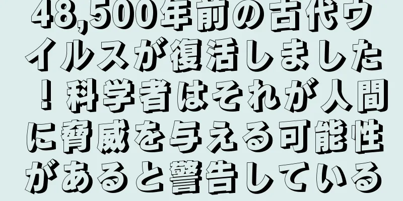 48,500年前の古代ウイルスが復活しました！科学者はそれが人間に脅威を与える可能性があると警告している