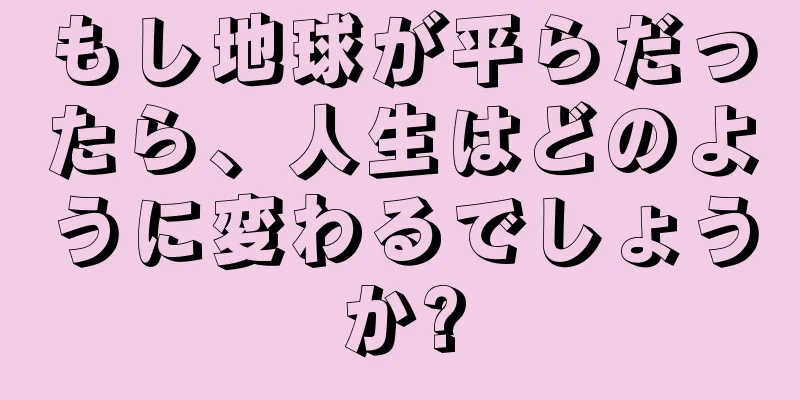 もし地球が平らだったら、人生はどのように変わるでしょうか?