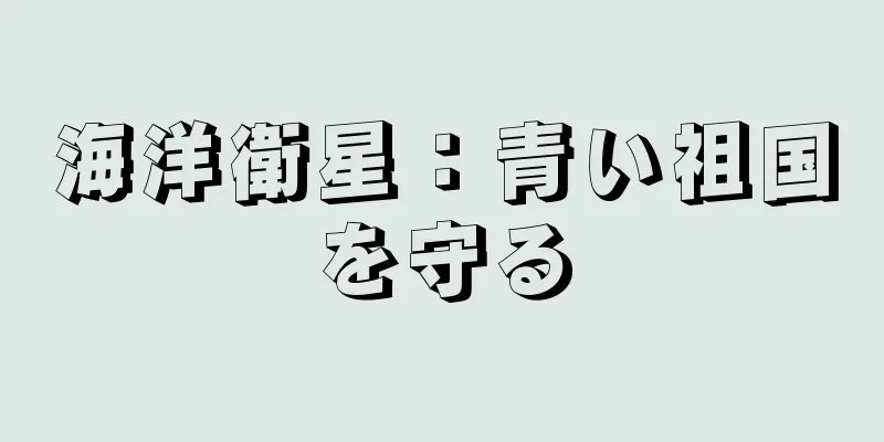 海洋衛星：青い祖国を守る