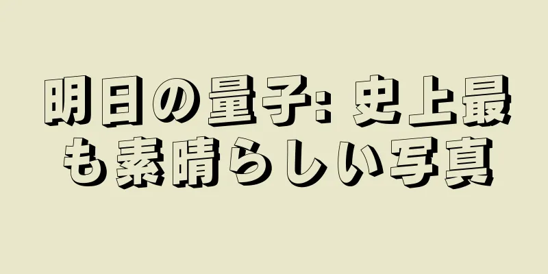 明日の量子: 史上最も素晴らしい写真