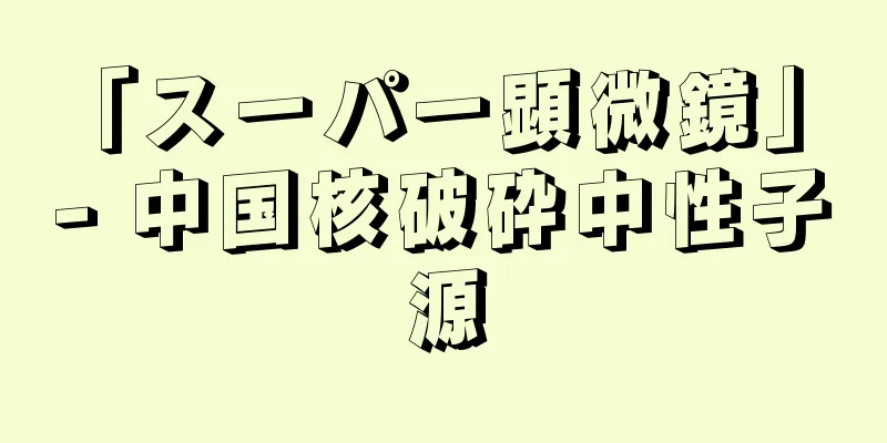 「スーパー顕微鏡」 - 中国核破砕中性子源