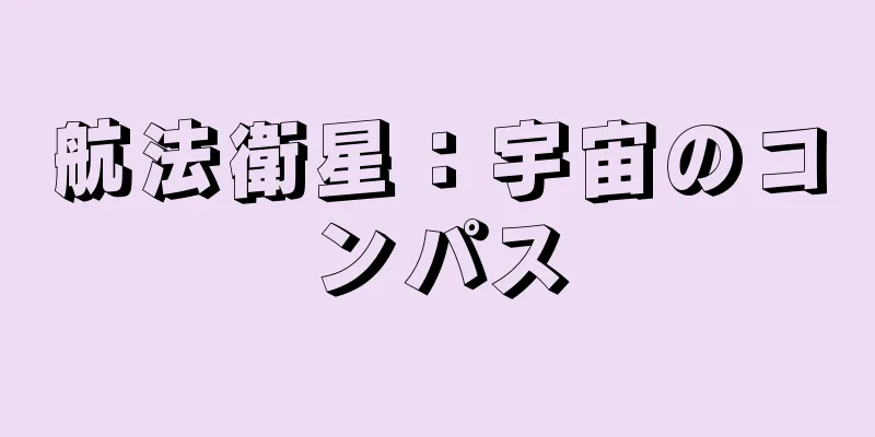 航法衛星：宇宙のコンパス