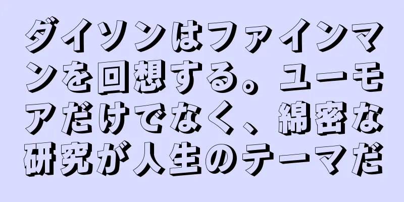 ダイソンはファインマンを回想する。ユーモアだけでなく、綿密な研究が人生のテーマだ