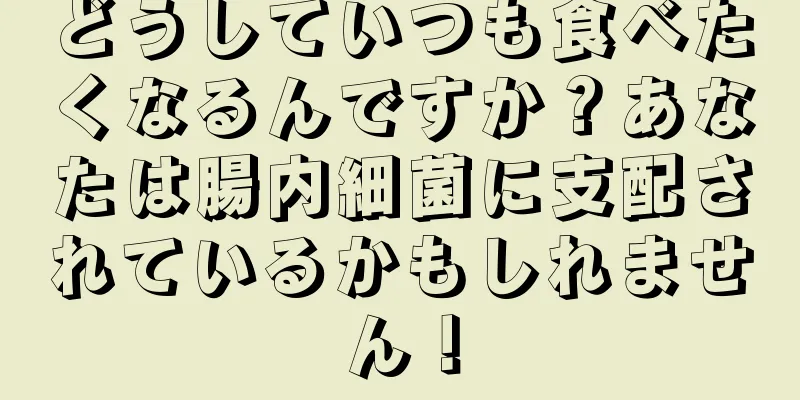 どうしていつも食べたくなるんですか？あなたは腸内細菌に支配されているかもしれません！