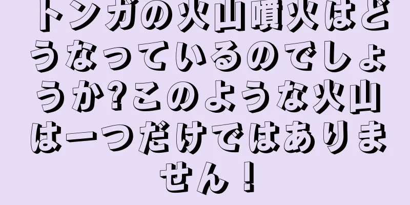 トンガの火山噴火はどうなっているのでしょうか?このような火山は一つだけではありません！