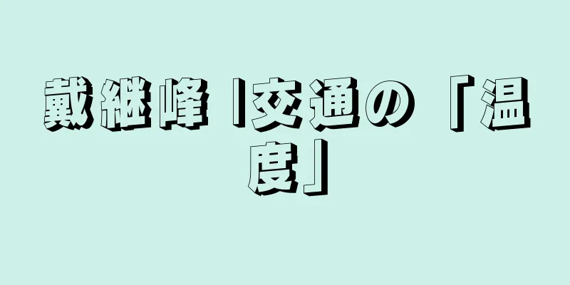 戴継峰 |交通の「温度」